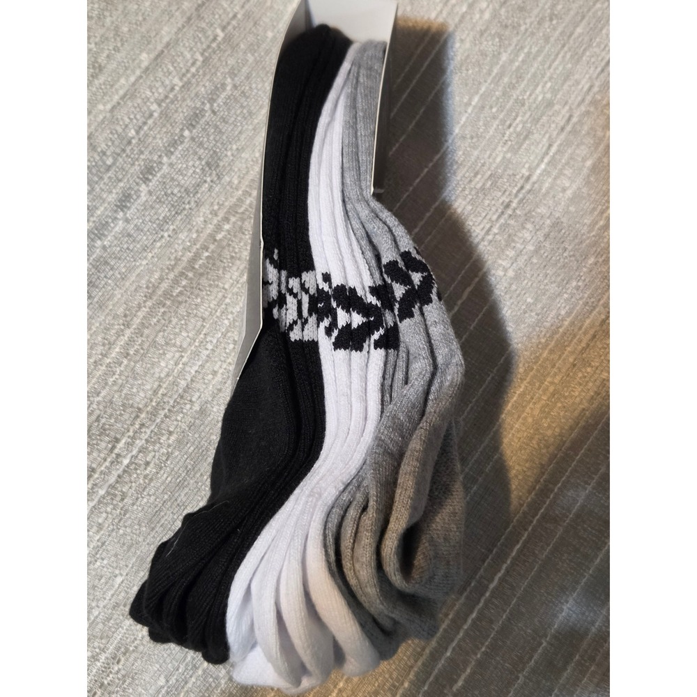 All in Motion Womens No Show Socks 6 Pack Grey White Black Size 4-10 Athletic - Picture 2 of 5